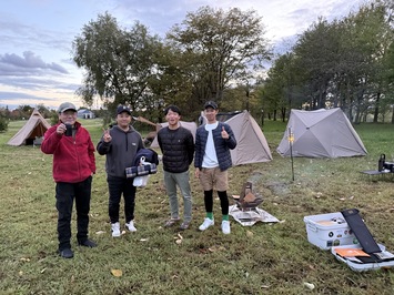 オアシスパークでキャンプ