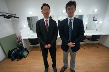講師の細田先生（左）と間部先生