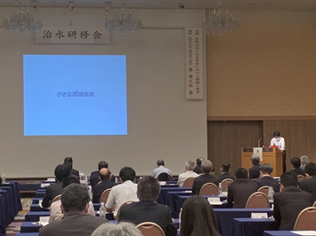 滋賀県立大学瀧健太郎准教授による流域治水の講演