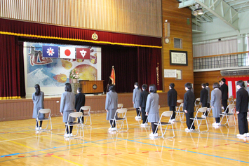 石山中学校入学式